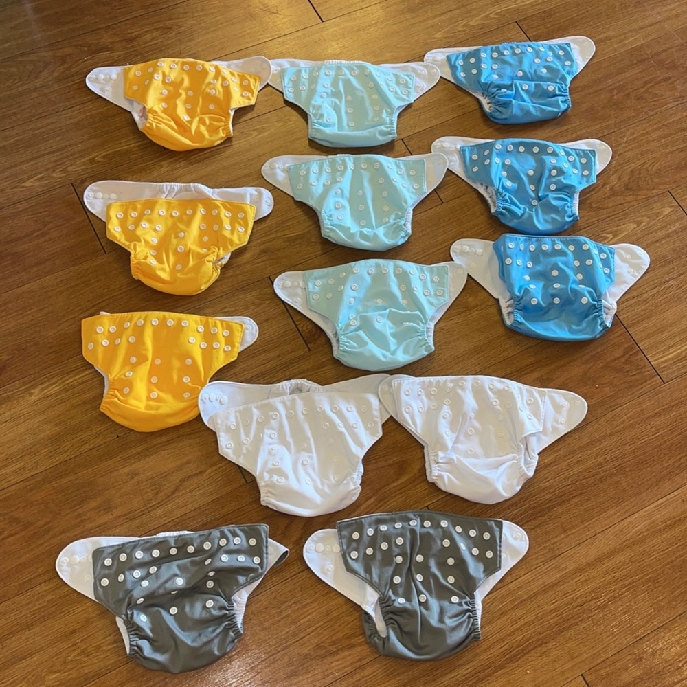 Huge cloth diapers bundle 13 diapers ONLY